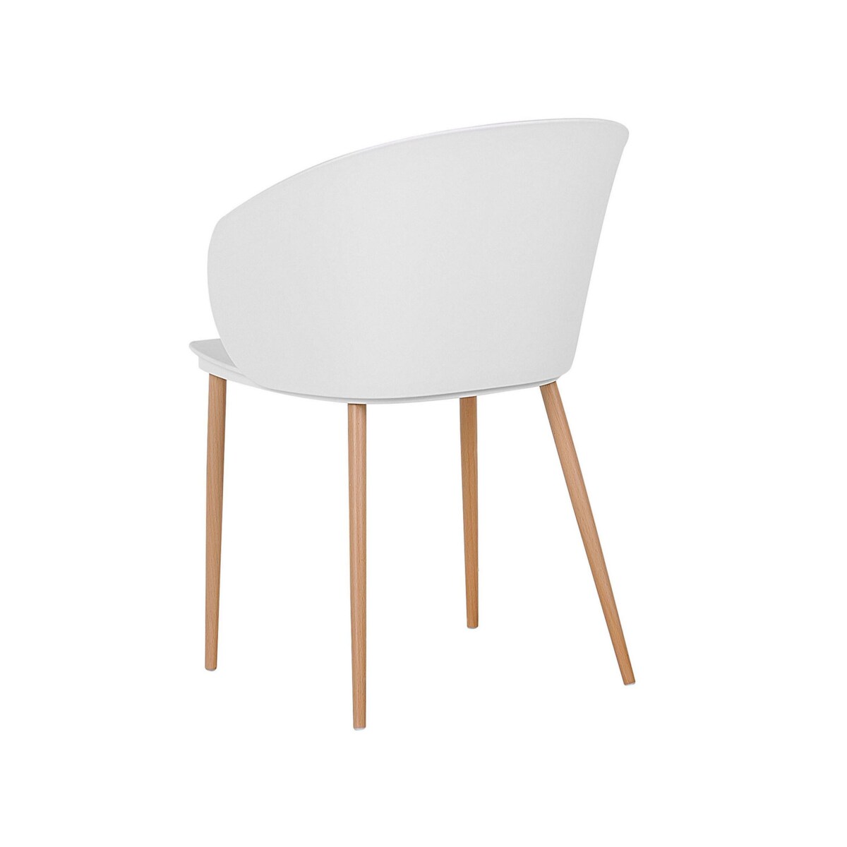 Zestaw 2 krzeseł do jadalni biały BLAYKEE