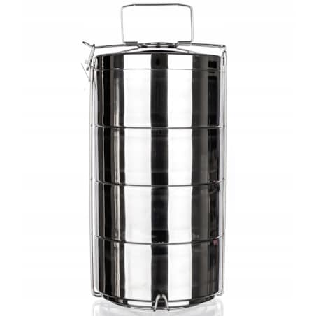 TERMOS OBIADOWY MENAŻKA pojemnik na jedzenie piętrowy 4,4 L dwie ścianki