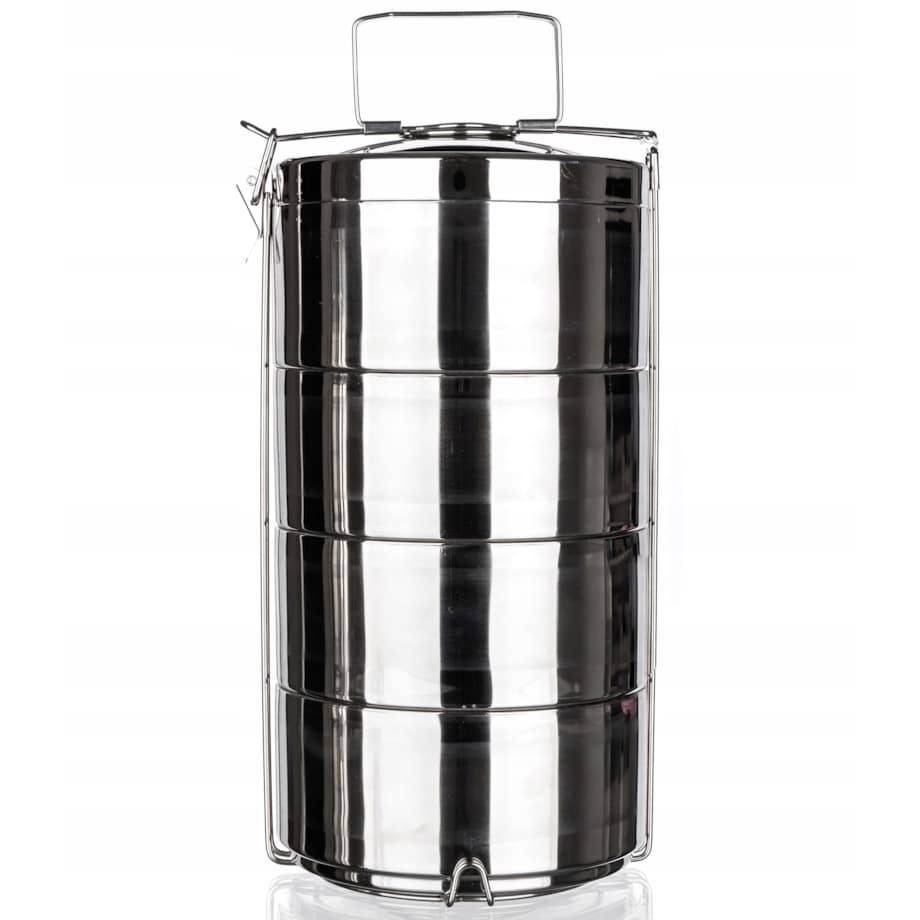 TERMOS OBIADOWY MENAŻKA pojemnik na jedzenie piętrowy 4,4 L dwie ścianki