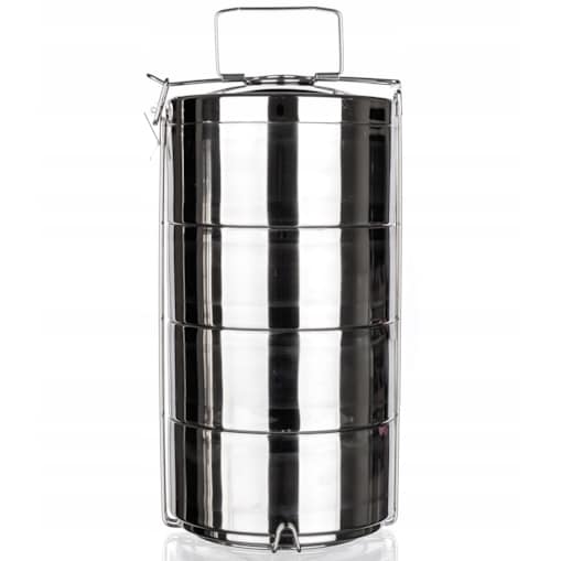 TERMOS OBIADOWY MENAŻKA pojemnik na jedzenie piętrowy 4,4 L dwie ścianki