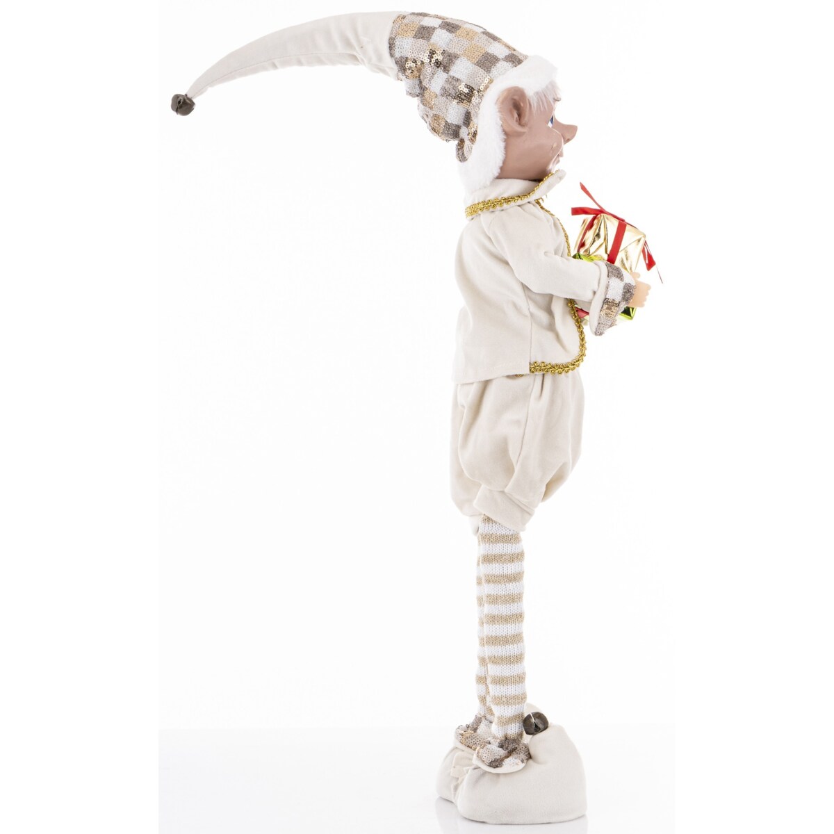 Dekoracja - figurka ELFIK 62x17x36 cm uśmiechnięty