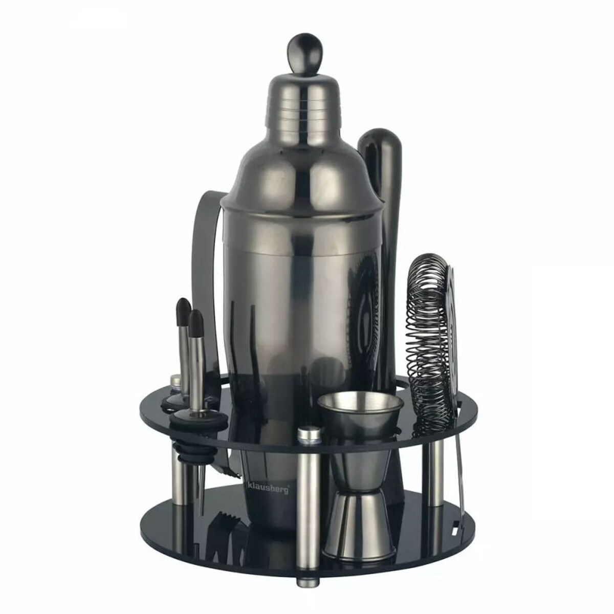 Zestaw barmański 9 elementów Shaker KLAUSBERG grafitowy