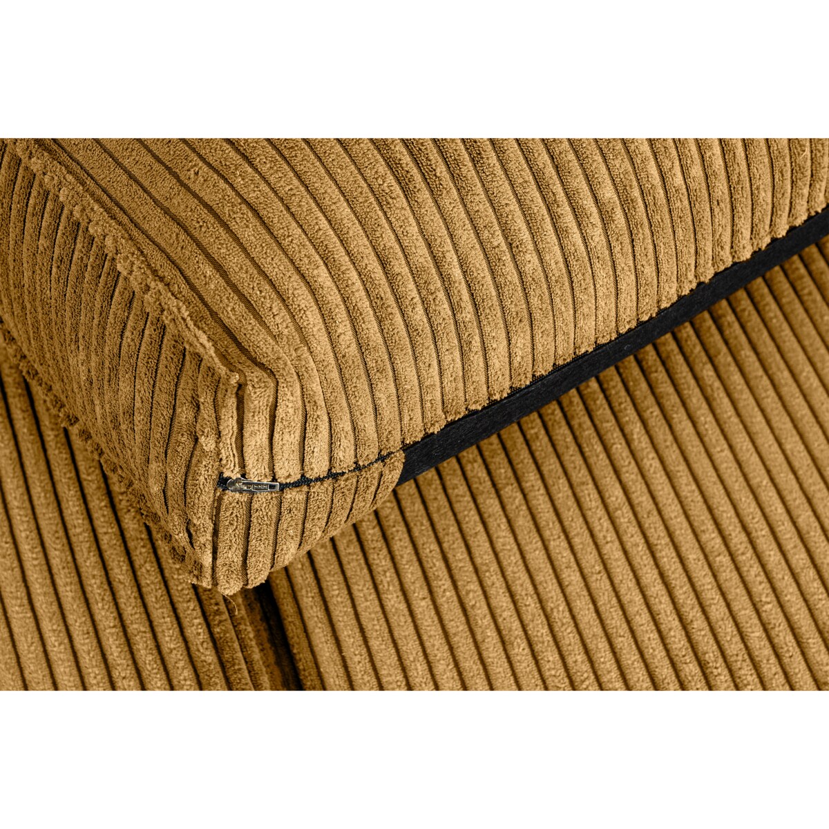 KONSIMO INVIA Elegancka Sofa w stylu loft sztruks 2 osobowa żółta