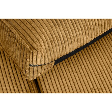 KONSIMO INVIA Elegancka Sofa w stylu loft sztruks 2 osobowa żółta