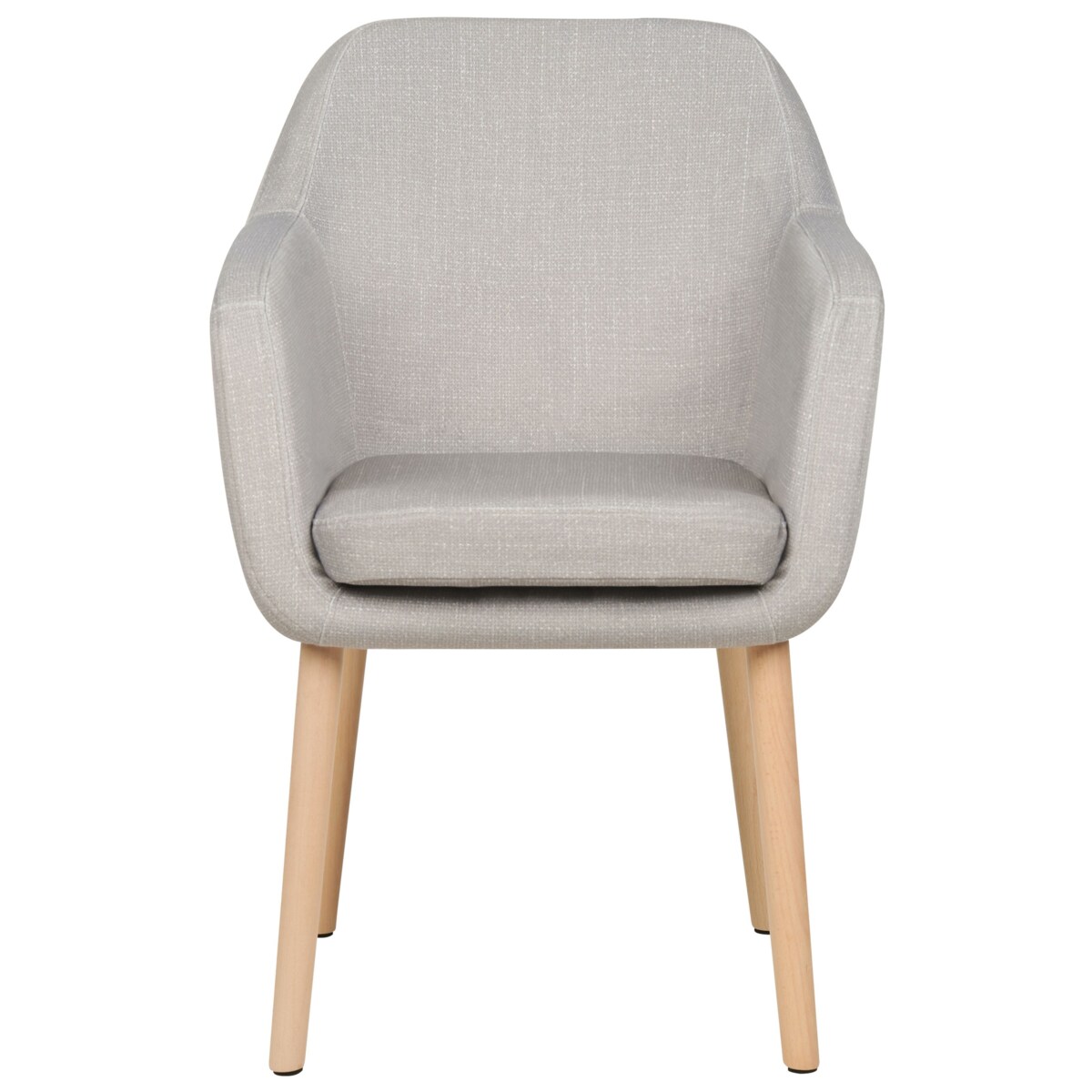 Krzesło do jadalni welurowe beżowoszare YORKVILLE II