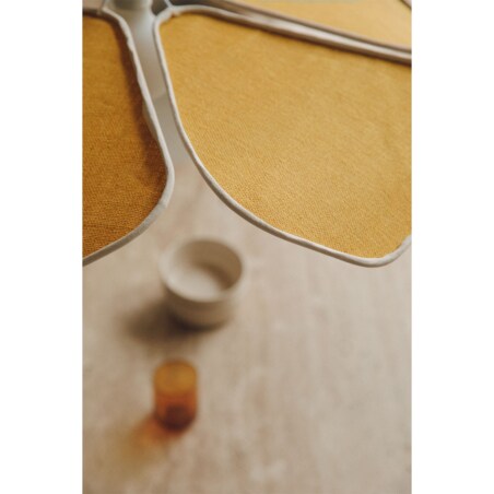 Lampa wisząca żółta Benavid Ø75 cm