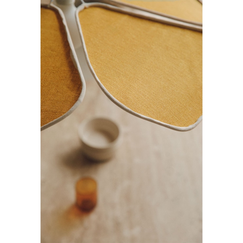 Lampa wisząca żółta Benavid Ø75 cm