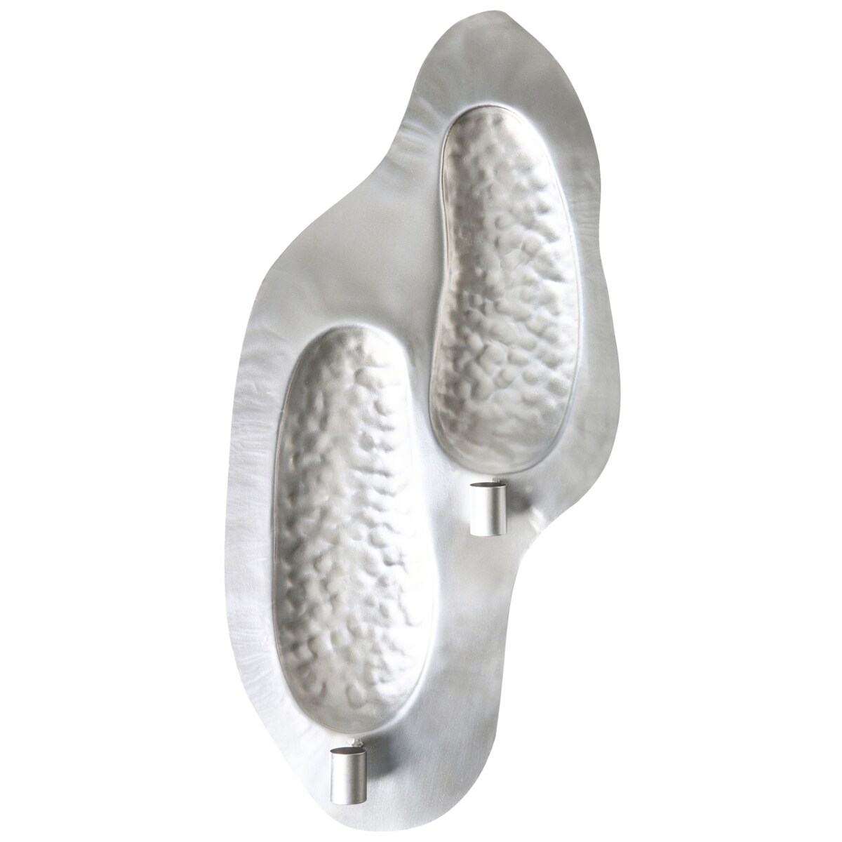 Świecznik PENICHE Metal 60 cm Srebrny