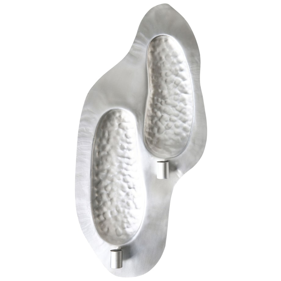 Świecznik PENICHE Metal 60 cm Srebrny