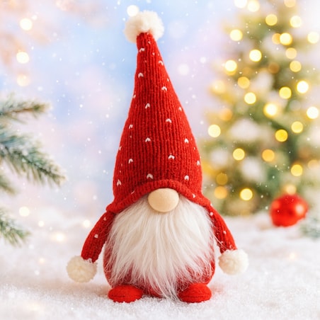 SKRZAT świąteczny KRASNAL gnom Mikołaj na święta DEKORACJA prezent JUMIhome