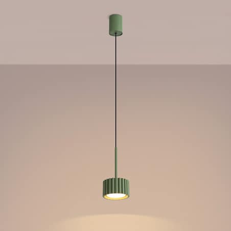 Lampa wisząca AURA 1 zielona oliwka Gx53