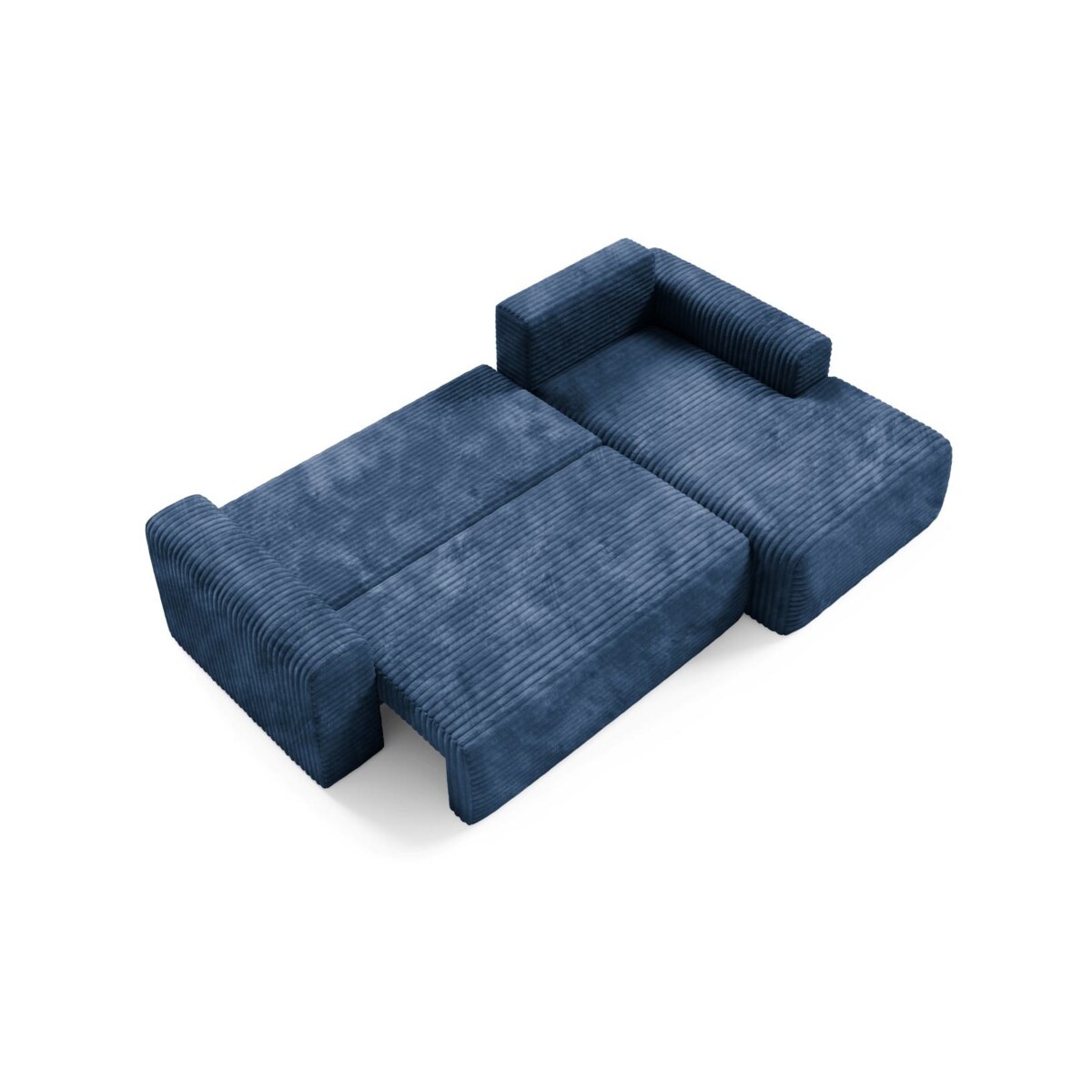 Narożnik SONTII z funkcją spania gruby sztruks Kolor: TILIA 77