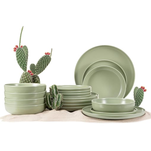 Konsimo VICTO Zestaw obiadowy 6os. (18 el.), pistacjowy