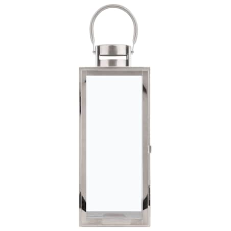 Lampion stalowy 34 cm srebrny CYPRUS