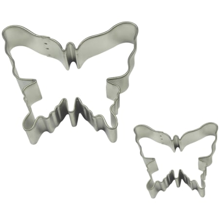 PME Zestaw 2 metalowych foremek motyl