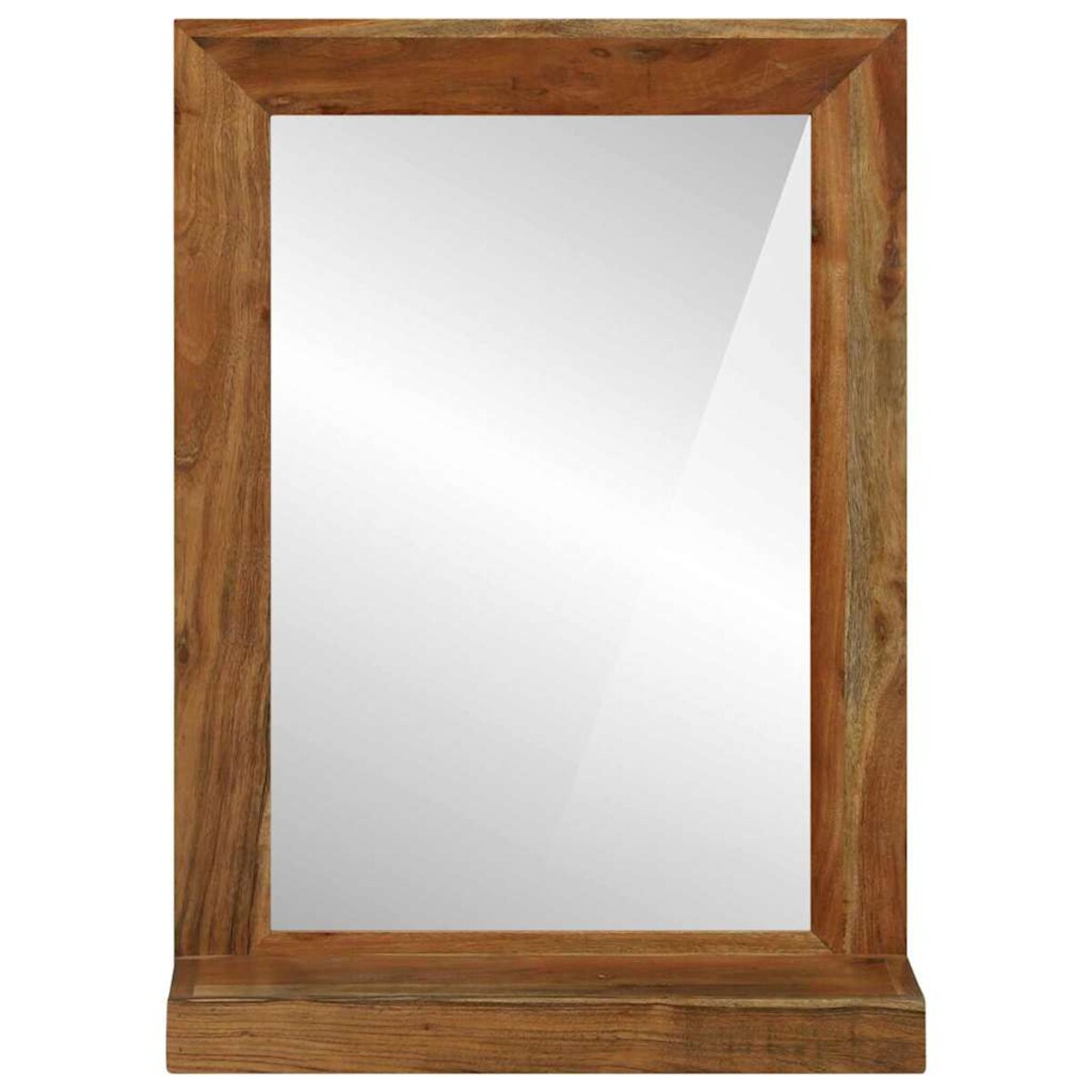 vidaXL Lustro łazienkowe Brązowy 50 x 22 x 70 cm Drewno akacjowe