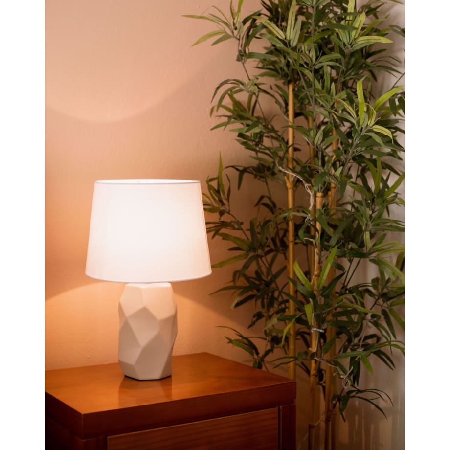 Lampka nocna ceramiczna różowa ELIA