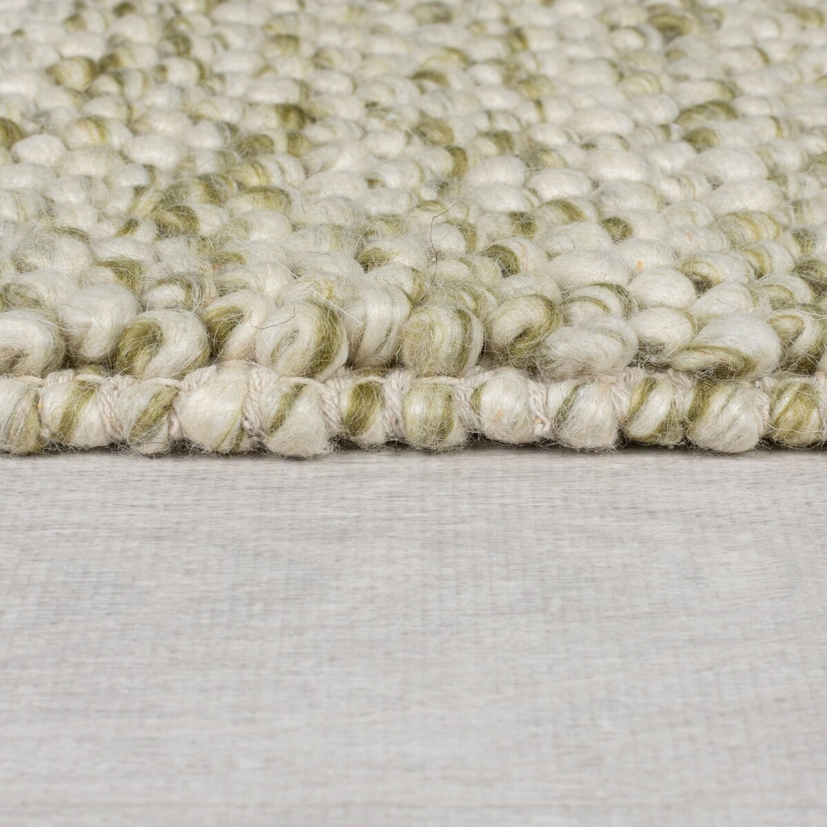 Dywan Wełniany Minerals Zielony 80x150