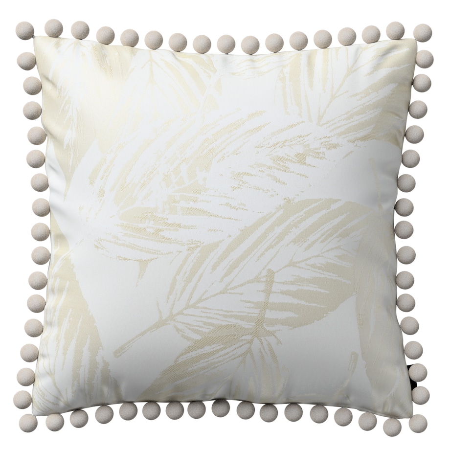 Poszewka Wera na poduszkę 45x45 ecru liście