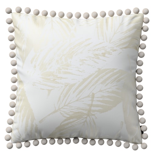 Poszewka Wera na poduszkę 45x45 ecru liście