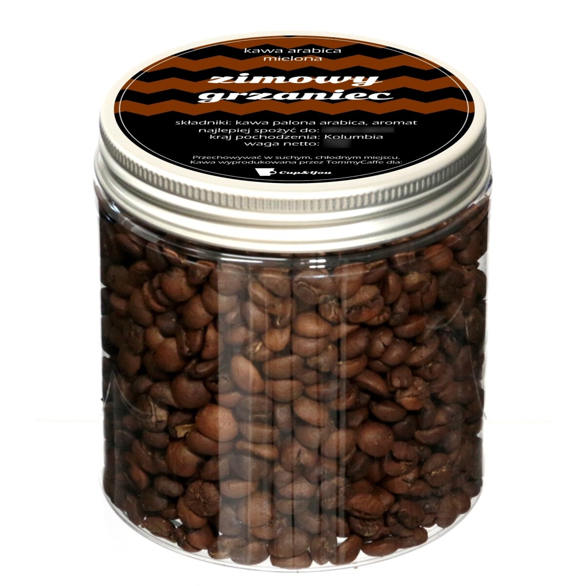 Kawa aromatyzowana smakowa ZIMOWY GRZANIEC ziarnista ARABICA PREMIUM 200g na prezent upominek dla kobiety mężczyzny faceta mamy taty żony męża