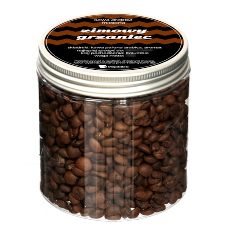 Kawa aromatyzowana smakowa ZIMOWY GRZANIEC ziarnista ARABICA PREMIUM 200g na prezent upominek dla kobiety mężczyzny faceta mamy taty żony męża