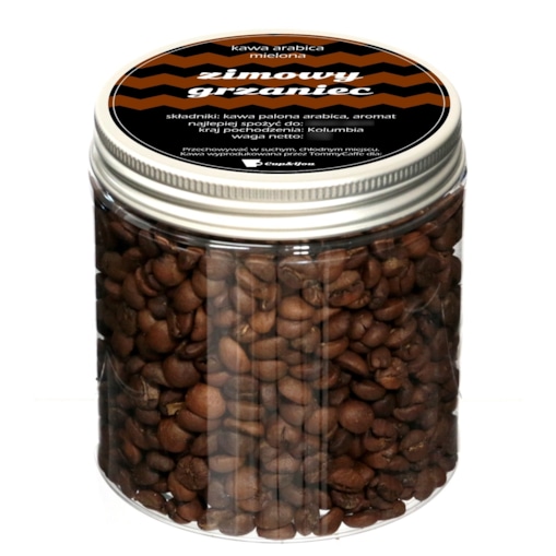 Kawa aromatyzowana smakowa ZIMOWY GRZANIEC ziarnista ARABICA PREMIUM 200g na prezent upominek dla kobiety mężczyzny faceta mamy taty żony męża