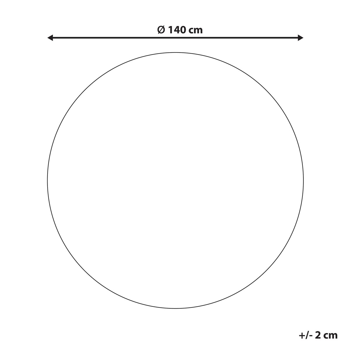 Dywan BUKSE Beżowy ø 140 cm Juta