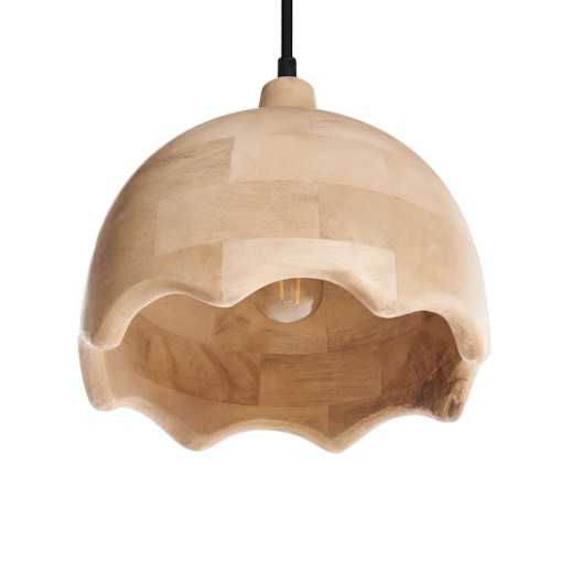 Lampa wisząca GOMATI Drewno mango Jasnobrązowy