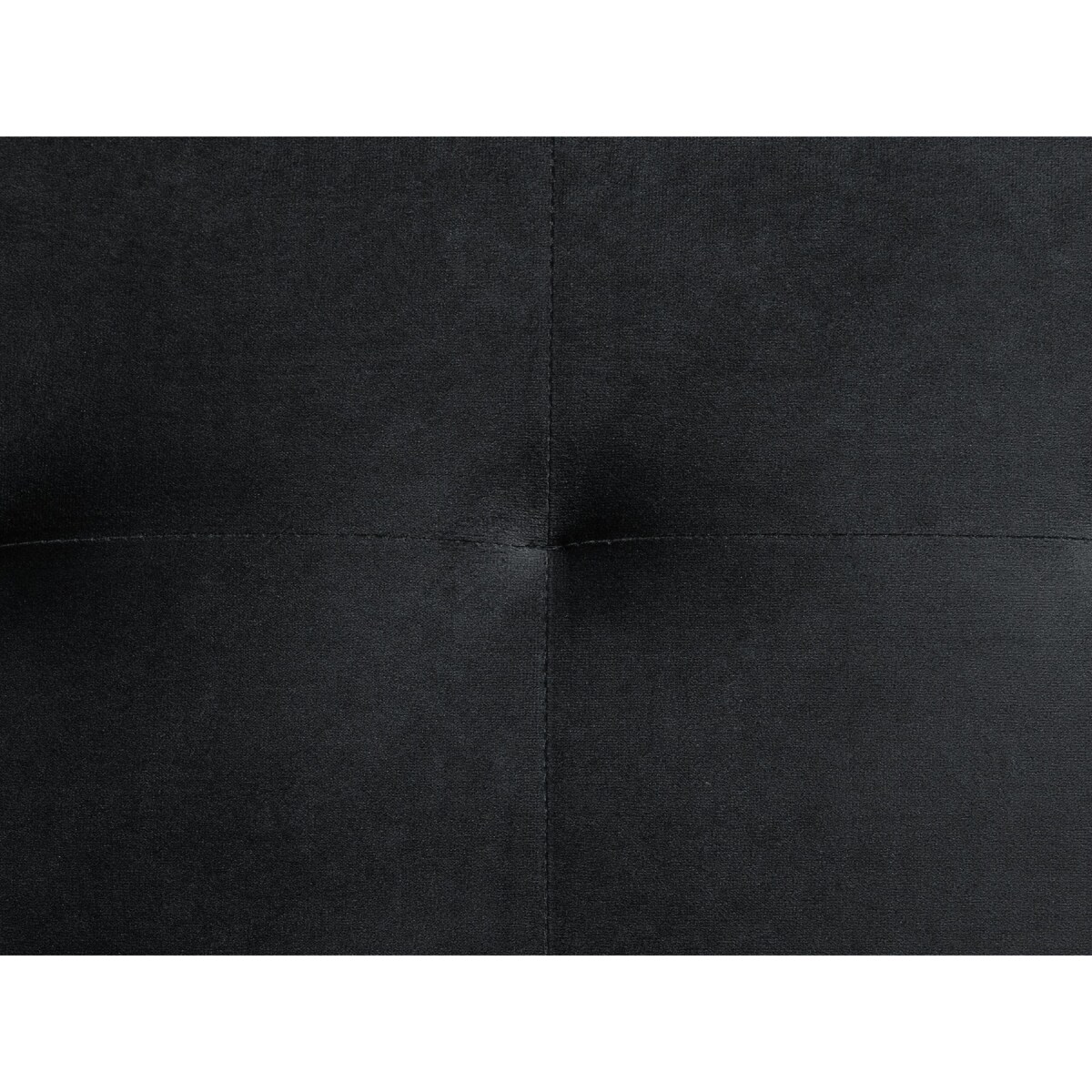 Sofa trzyosobowa welurowa czarna ABERDEEN