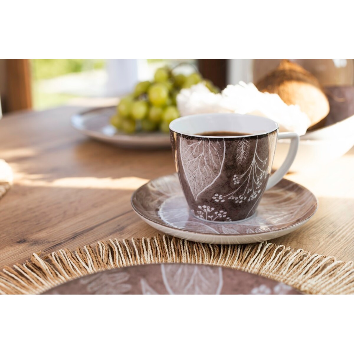 Filiżanka 350 ml ze spodkiem Beata, Dorota Cztery Pory Roku Jesień LU39 (9075B)