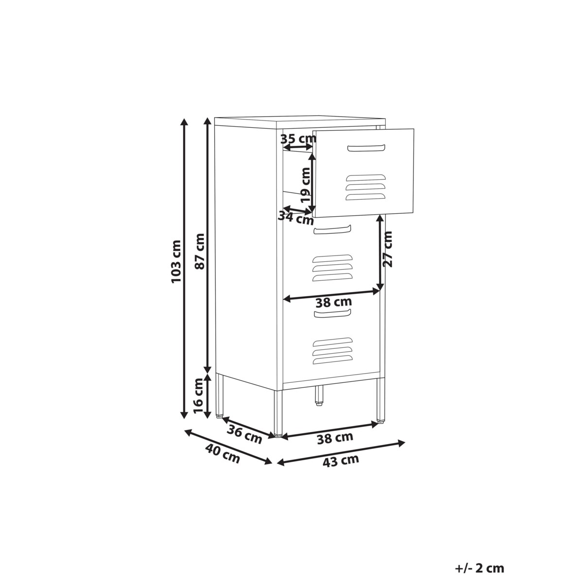 Szafka biurowa metalowa różowa WOSTOK