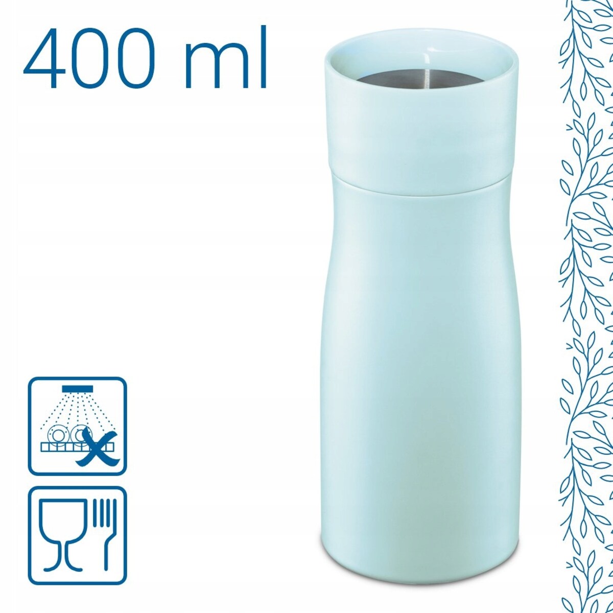 XAVAX Kubek termiczny bidon termos miętowy 400 ml