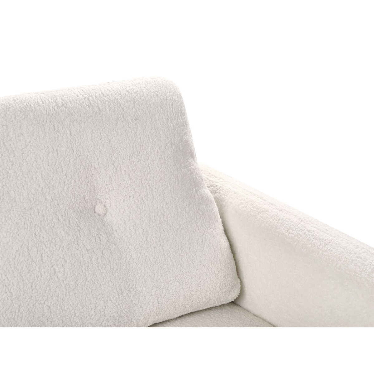 Sofa 2-osobowa boucle biała TUVE