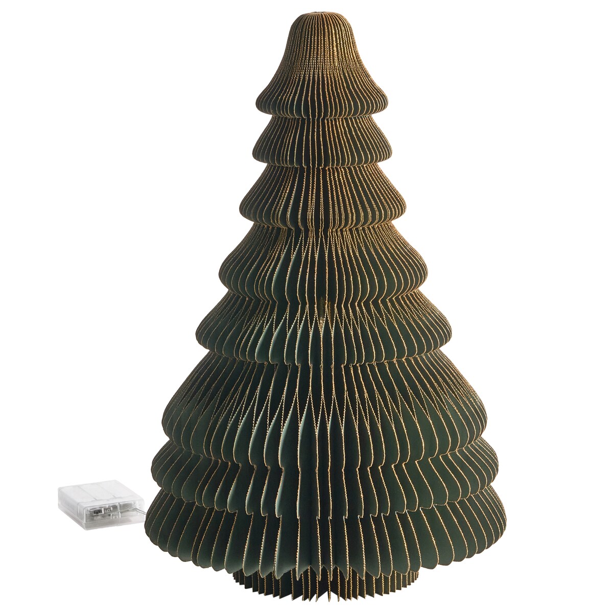 Dekoracja świąteczna LED ANDAN Choinka 41 cm Zielony