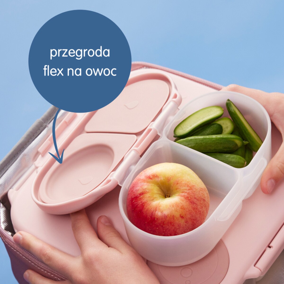 Śniadaniówka do szkoły dla dziecka - szczelny snackbox na jedzenie i przekąski b.box Chill Out