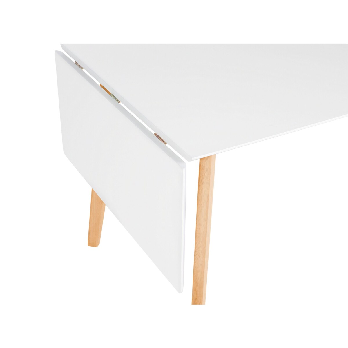 Stół do jadalni rozkładany 120/155 x 80 cm biały MEDIO