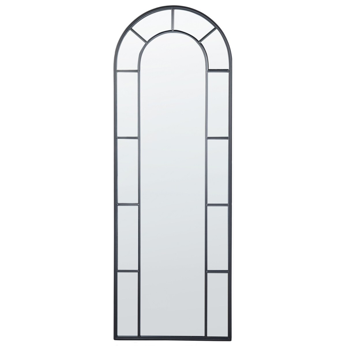 Lustro ścienne metalowe 60 x 170 cm czarne CROSSES