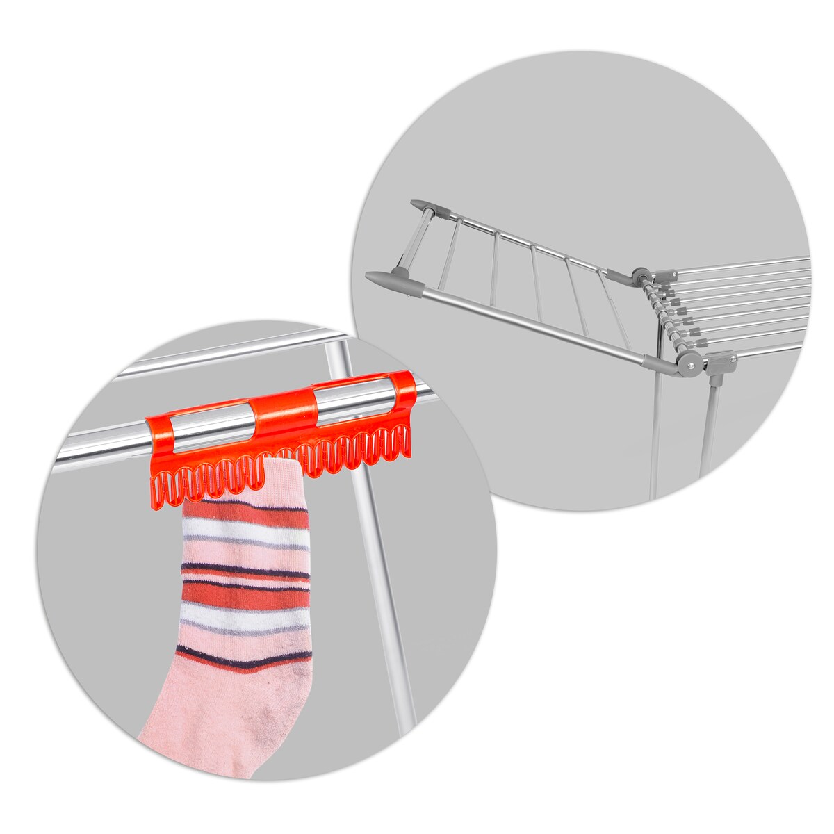 Suszarka na pranie ze stali nierdzewnej stojąca 27m Massido Lydia