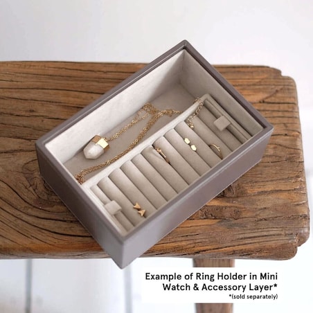 Wkładka duża na pierścionki Stackers taupe