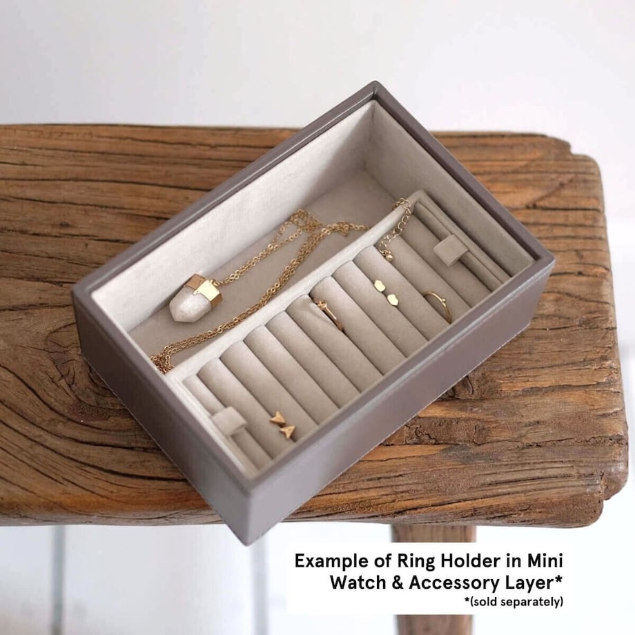 Wkładka duża na pierścionki Stackers taupe