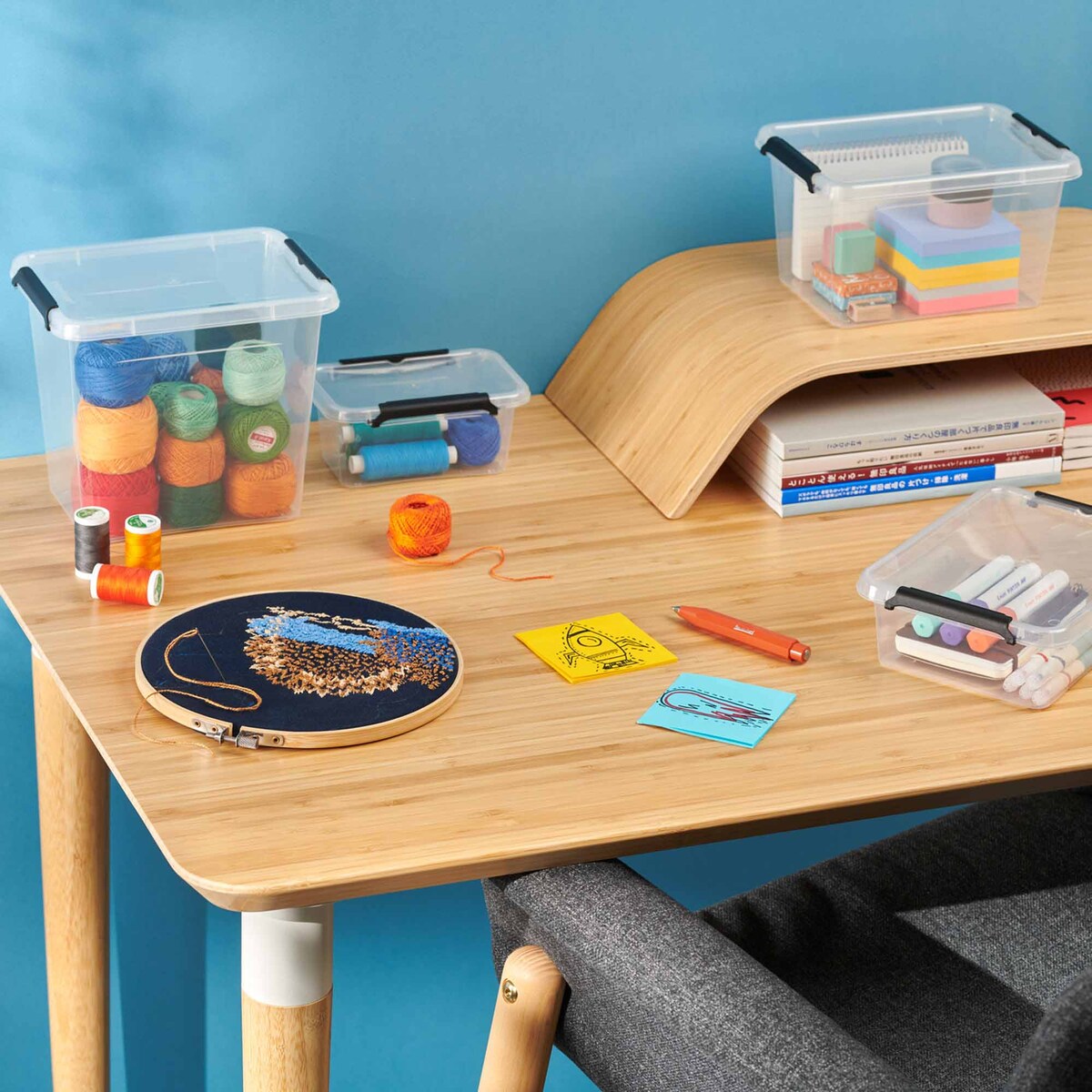 Pojemnik Plastikowy Pudełko Z Pokrywą Do Przechowywania Box Organizer 3,1L