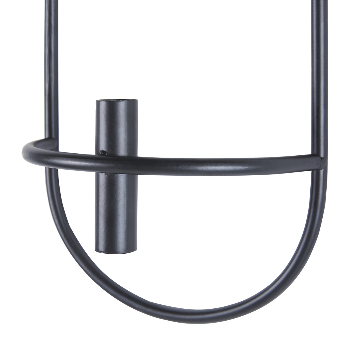 Zestaw 2 świeczników wiszących CAVIANA Metal 38 cm Czarny