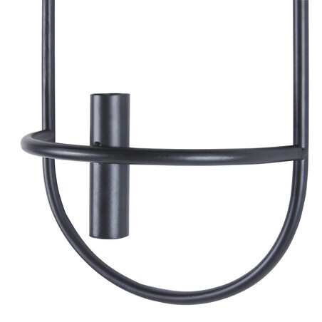 Zestaw 2 świeczników wiszących CAVIANA Metal 38 cm Czarny