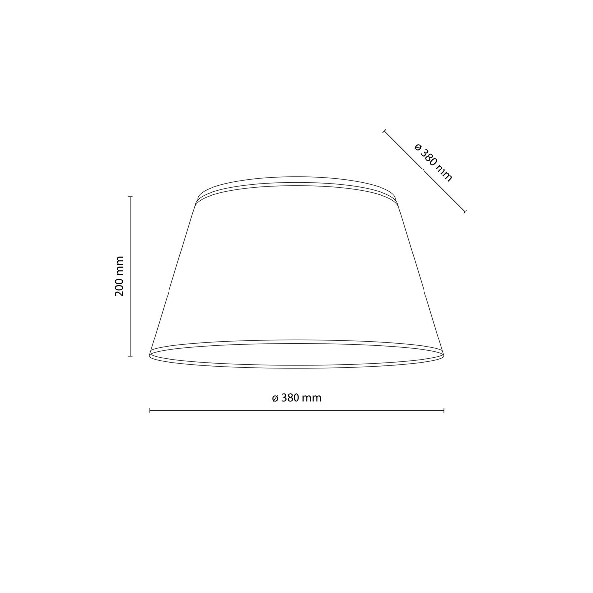 Lampa sufitowa TK Lighting FORMO BLACK 500, 4xE27, czarno-biała, nowoczesna, 50x50 cm