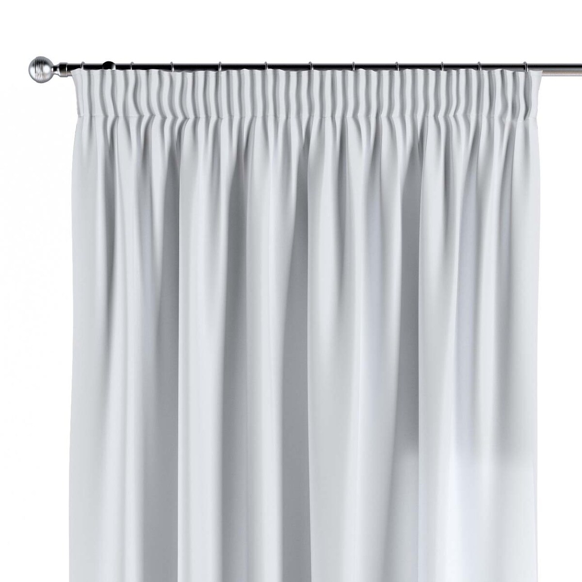 Zasłona na taśmie marszczącej 1 szt. 130x245 biały z połyskiem