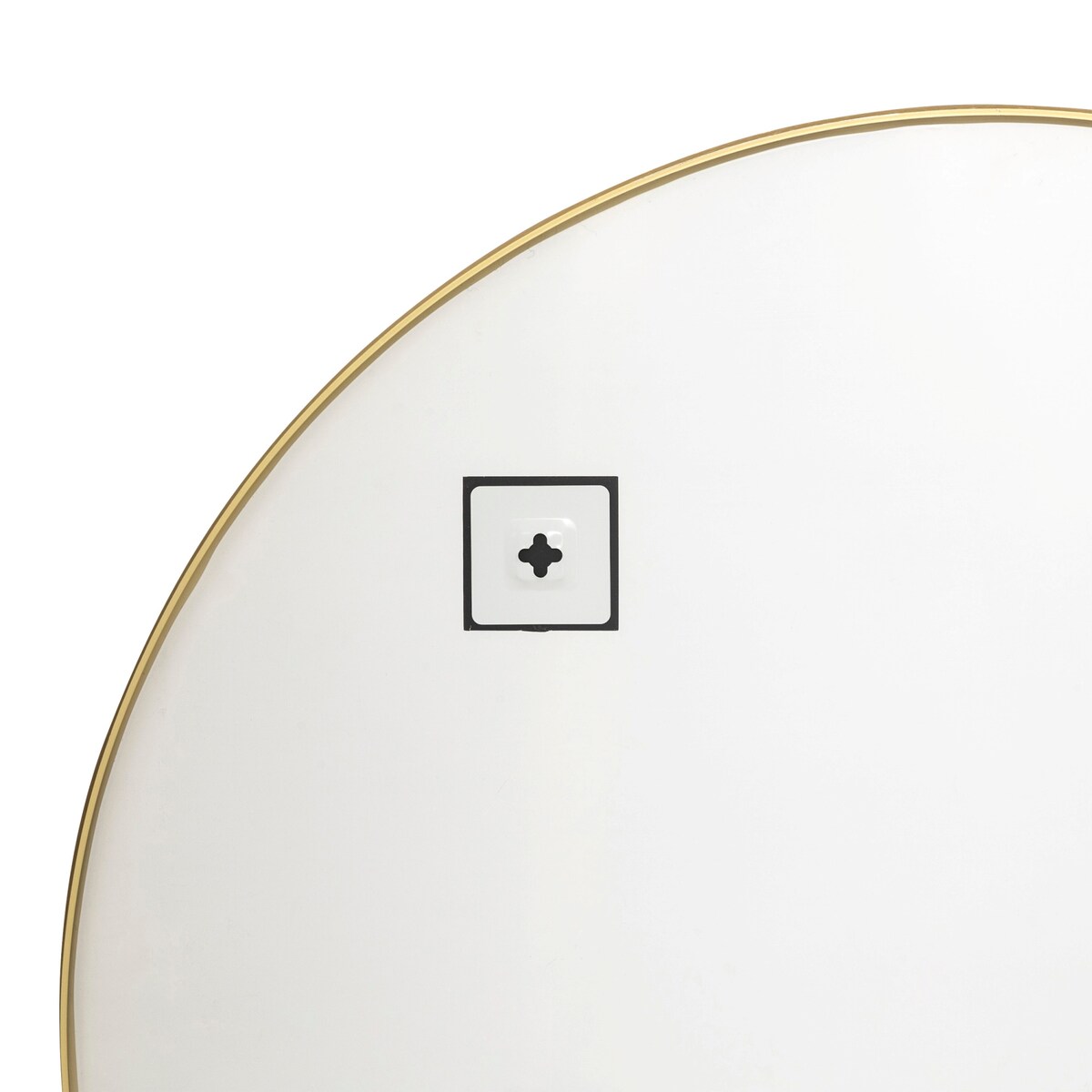 Lustro półokrągłe do przedpokoju ALICE, metalowa rama, 90 x 65 cm