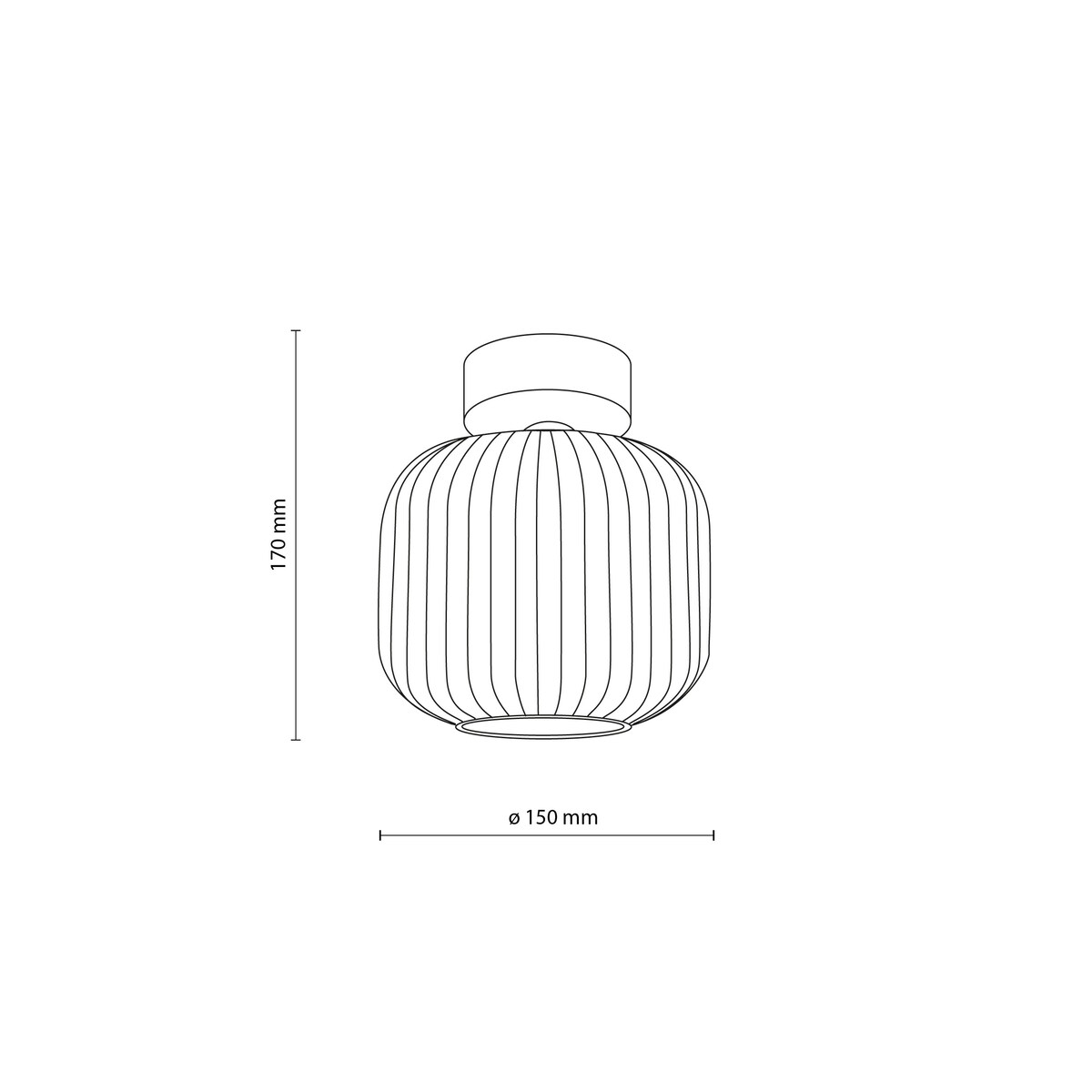 Plafon sufitowy TK Lighting SALVIA 11358 brązowy bursztynowe szkło E14 nowoczesna lampa do salonu kuchni i sypialni