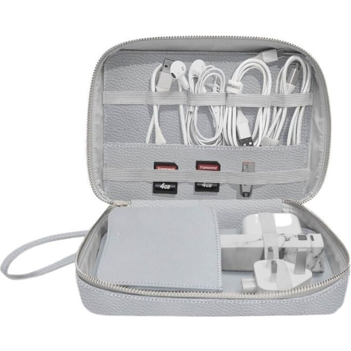 Etui na ładowarki i słuchawki Stackers Pebble kamienna szarość