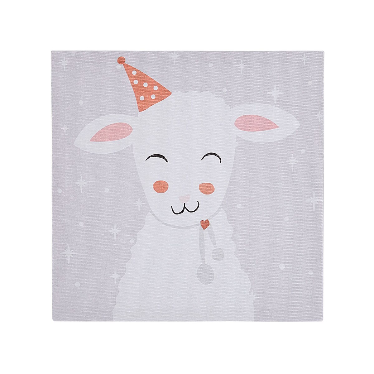 Zestaw 4 obrazów na płótnie zwierzęta 30 x 30 cm kolorowy BOMBI